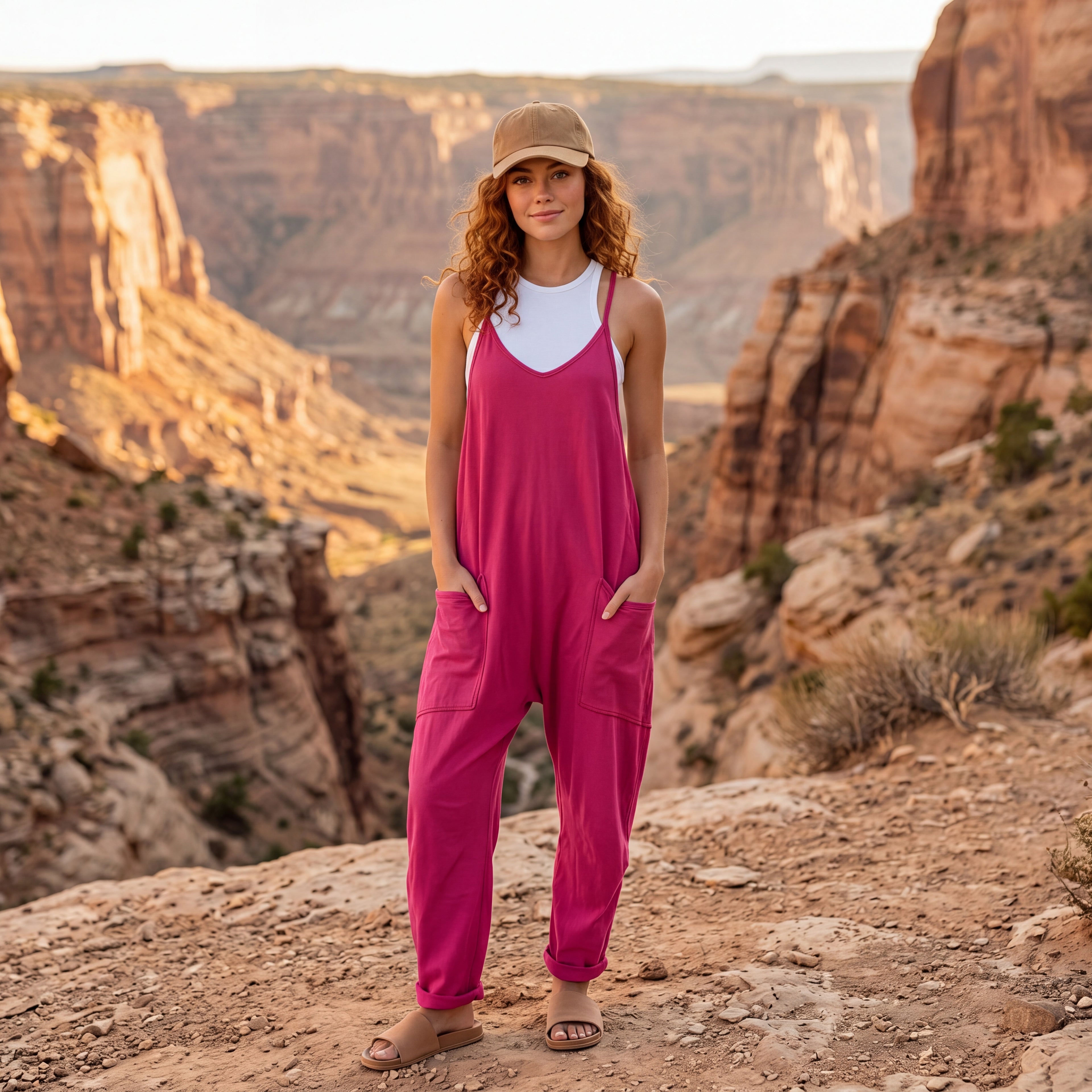 Desert Breeze Relaxed Pocket Jumpsuit