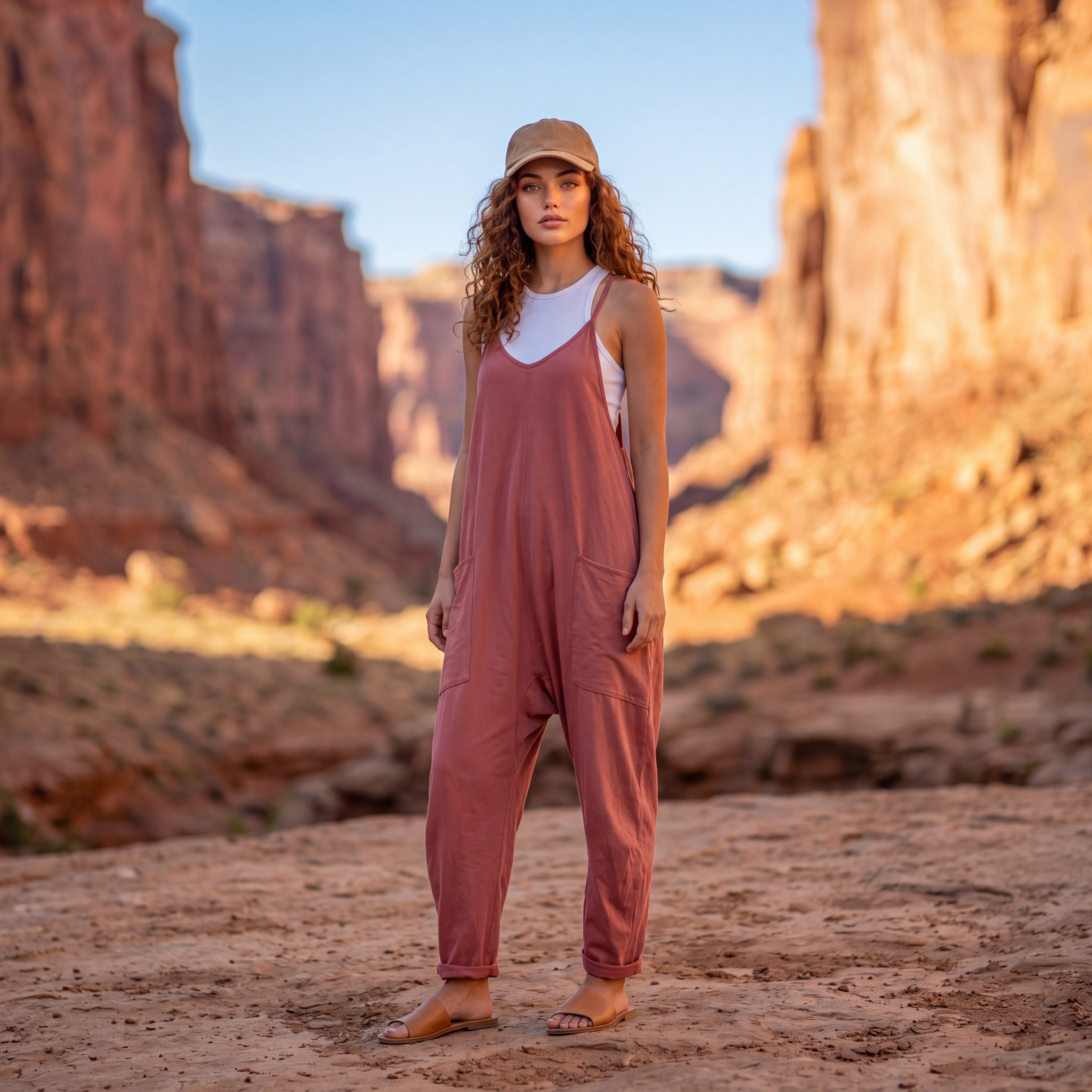 Desert Breeze Relaxed Pocket Jumpsuit