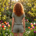 Cozy Ribbed Lounge Short Set