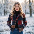 Autumn Avenue Plaid Wool Jacket