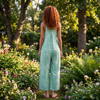 Mint Breeze Floral Wide-Leg Jumpsuit