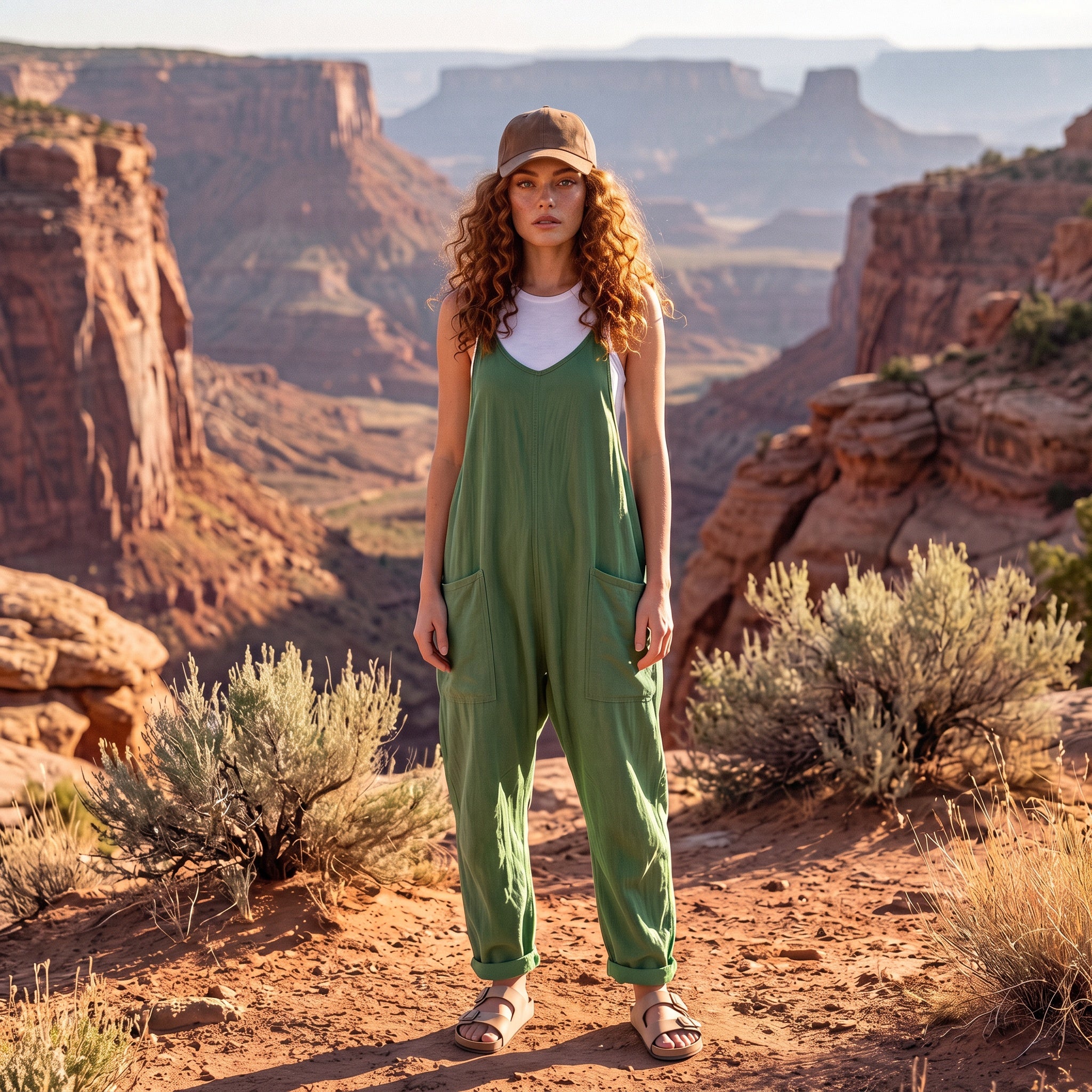 Desert Breeze Relaxed Pocket Jumpsuit
