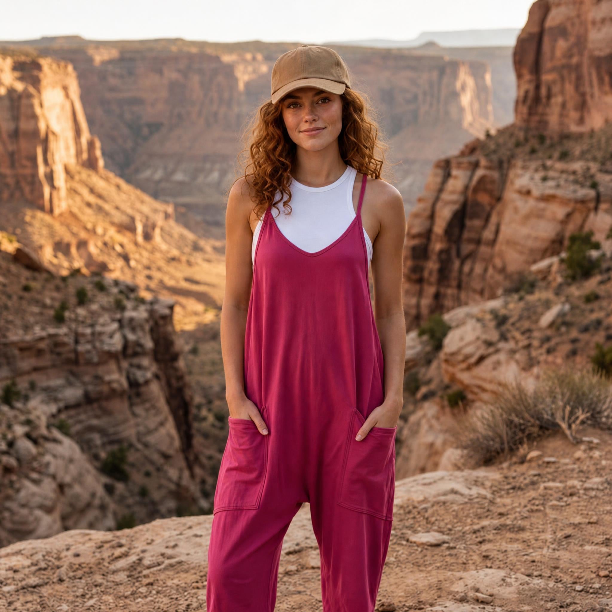 Desert Breeze Relaxed Pocket Jumpsuit