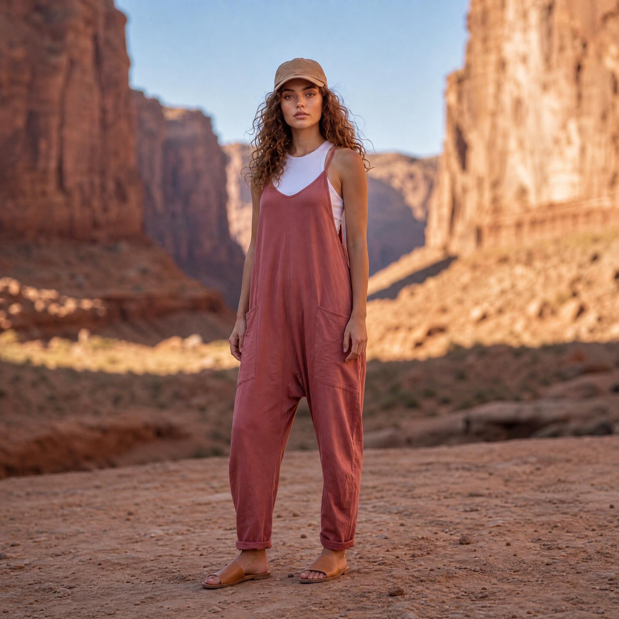 Desert Breeze Relaxed Pocket Jumpsuit