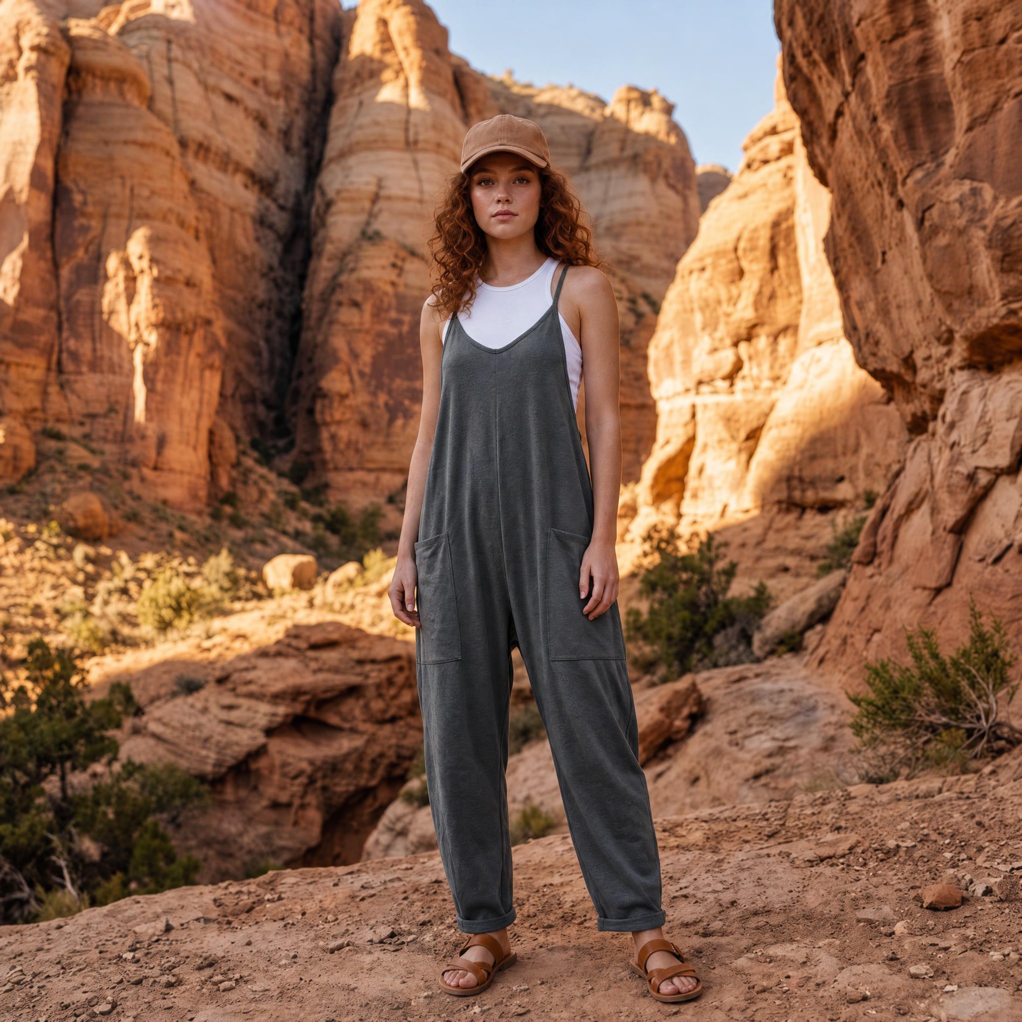 Desert Breeze Relaxed Pocket Jumpsuit
