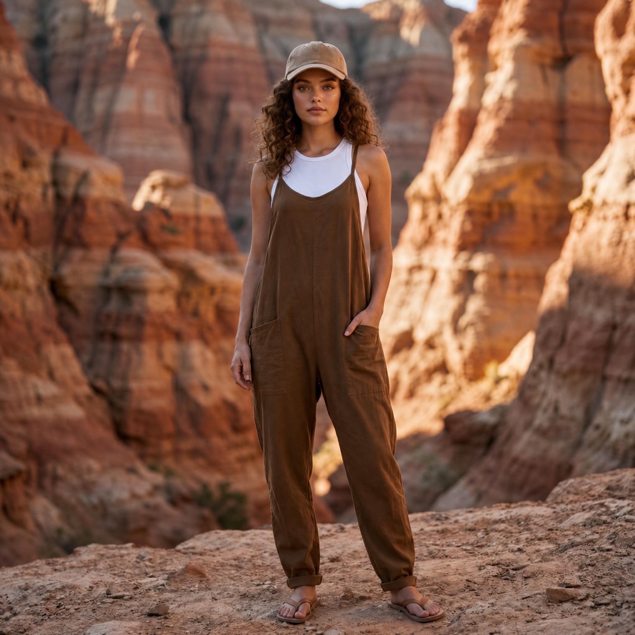 Desert Breeze Relaxed Pocket Jumpsuit