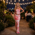 Midnight Muse Strapless Maxi Set