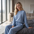 Powder Blue Textured Lounge Set