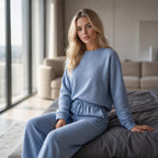 Powder Blue Textured Lounge Set