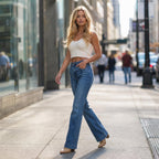 Vintage Wash High-Rise Wide Leg Jeans