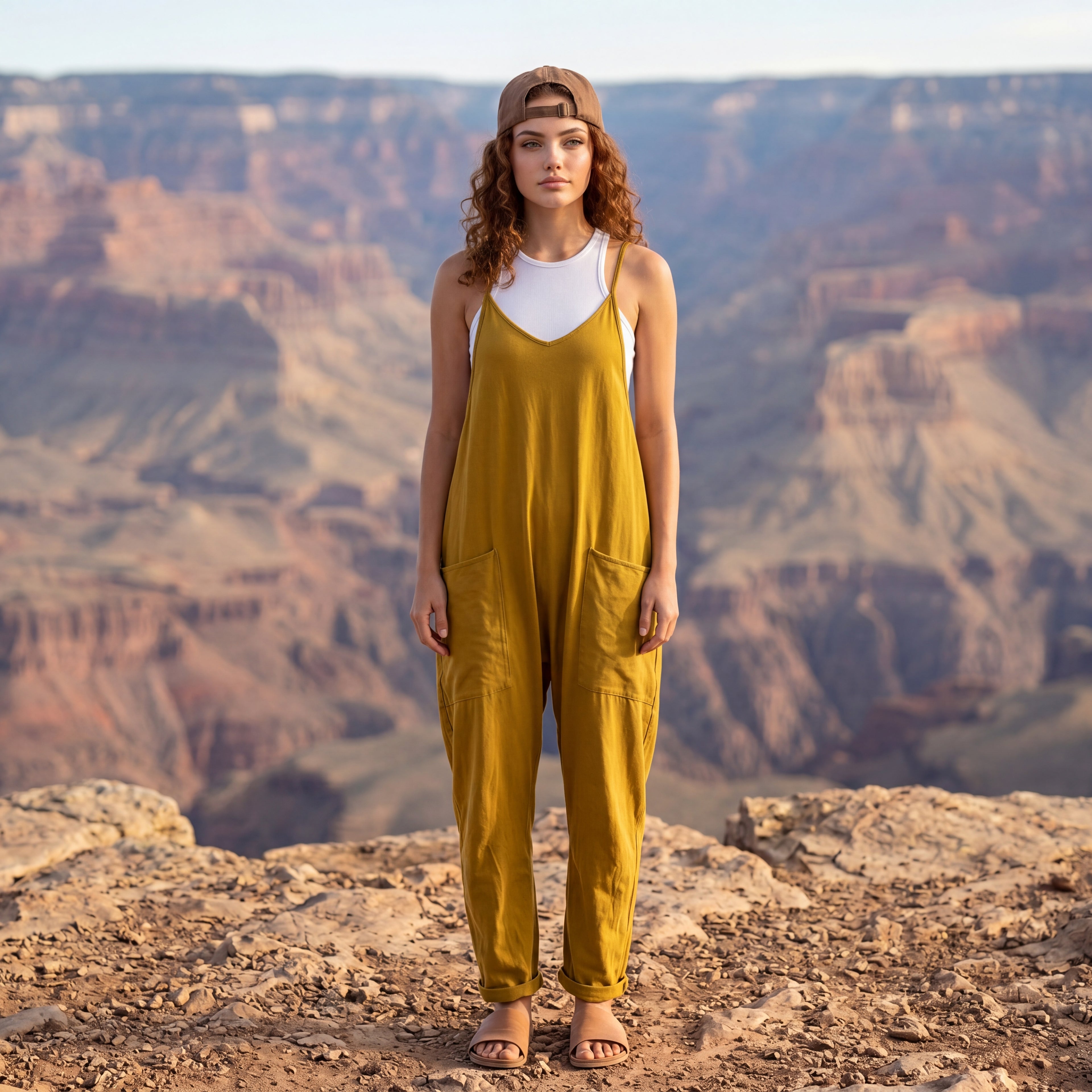 Desert Breeze Relaxed Pocket Jumpsuit