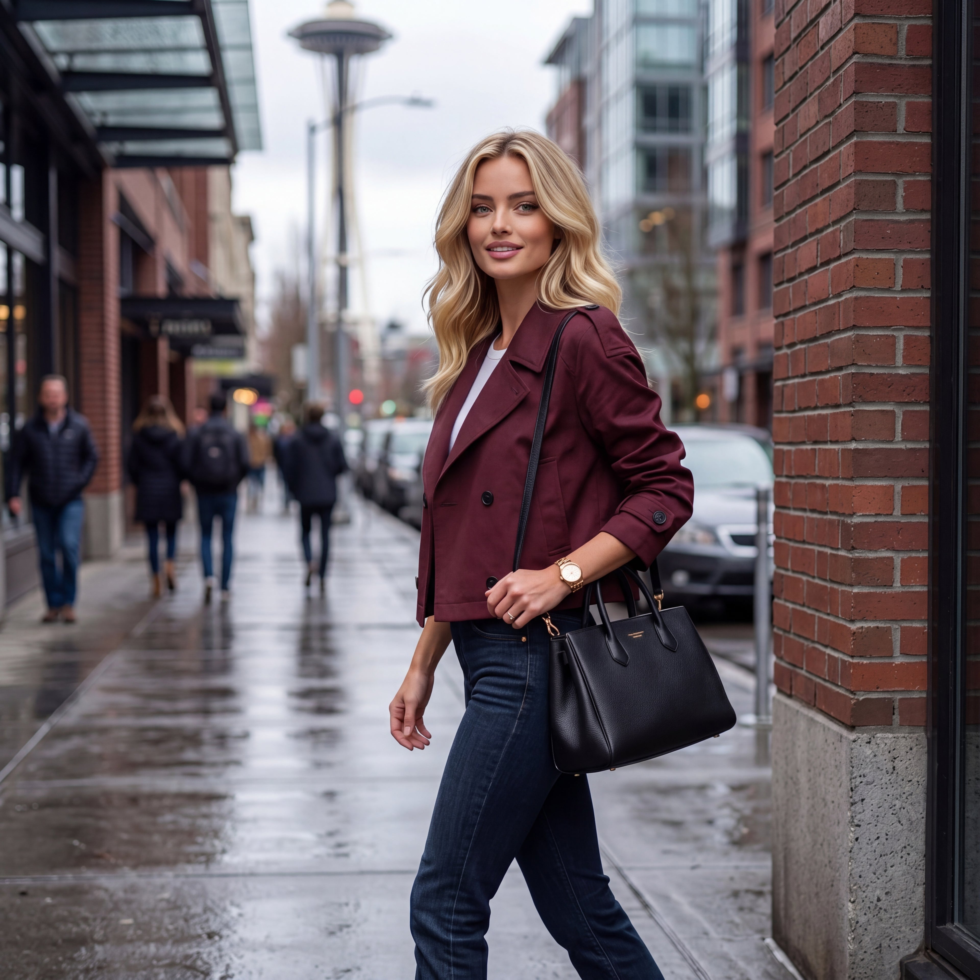 City Chic Cropped Trench Jacket