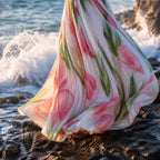 Blush Garden Halter Maxi Dress