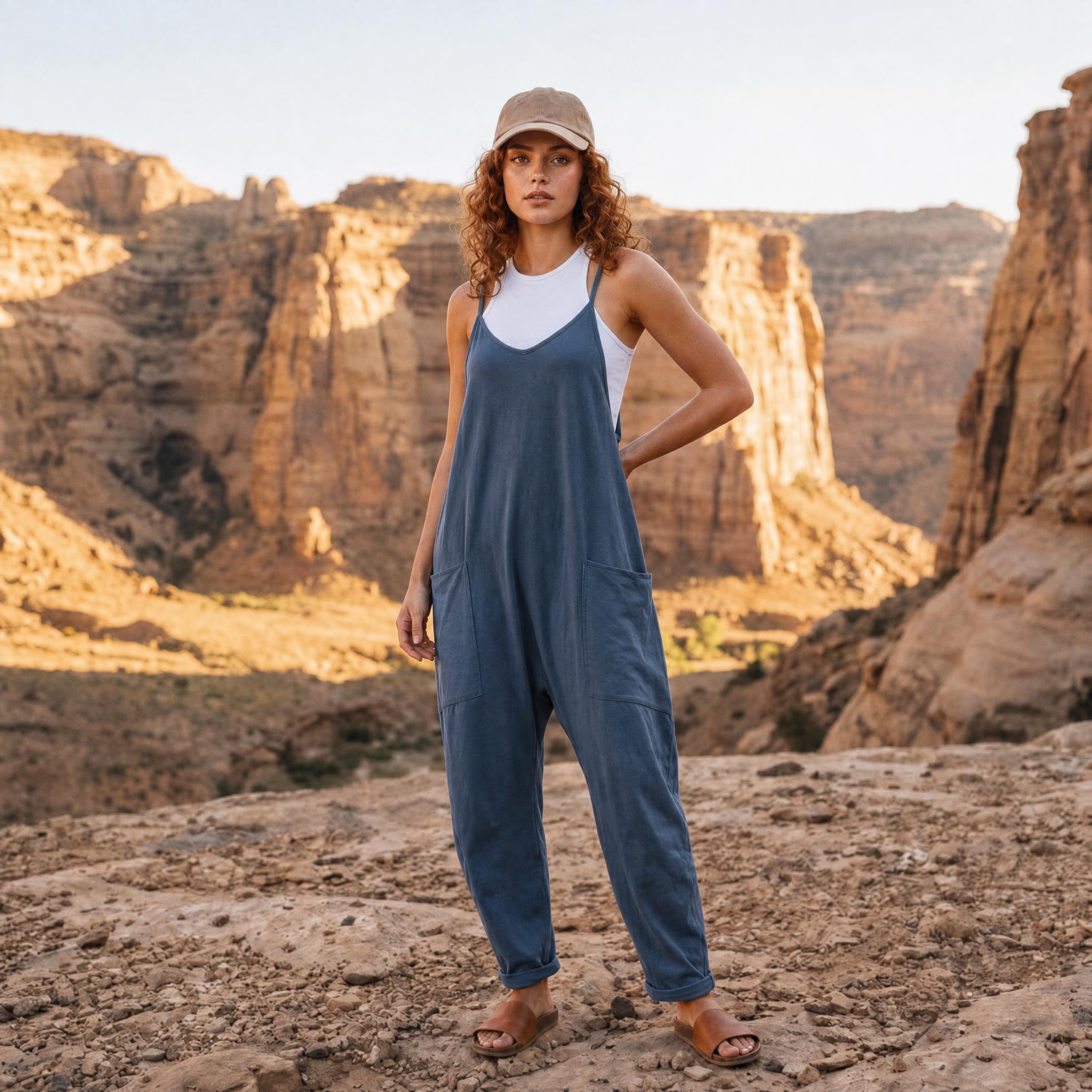Desert Breeze Relaxed Pocket Jumpsuit