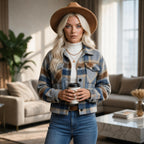 Cozy Chic Plaid Cropped Jacket & Denim Everyday Look
