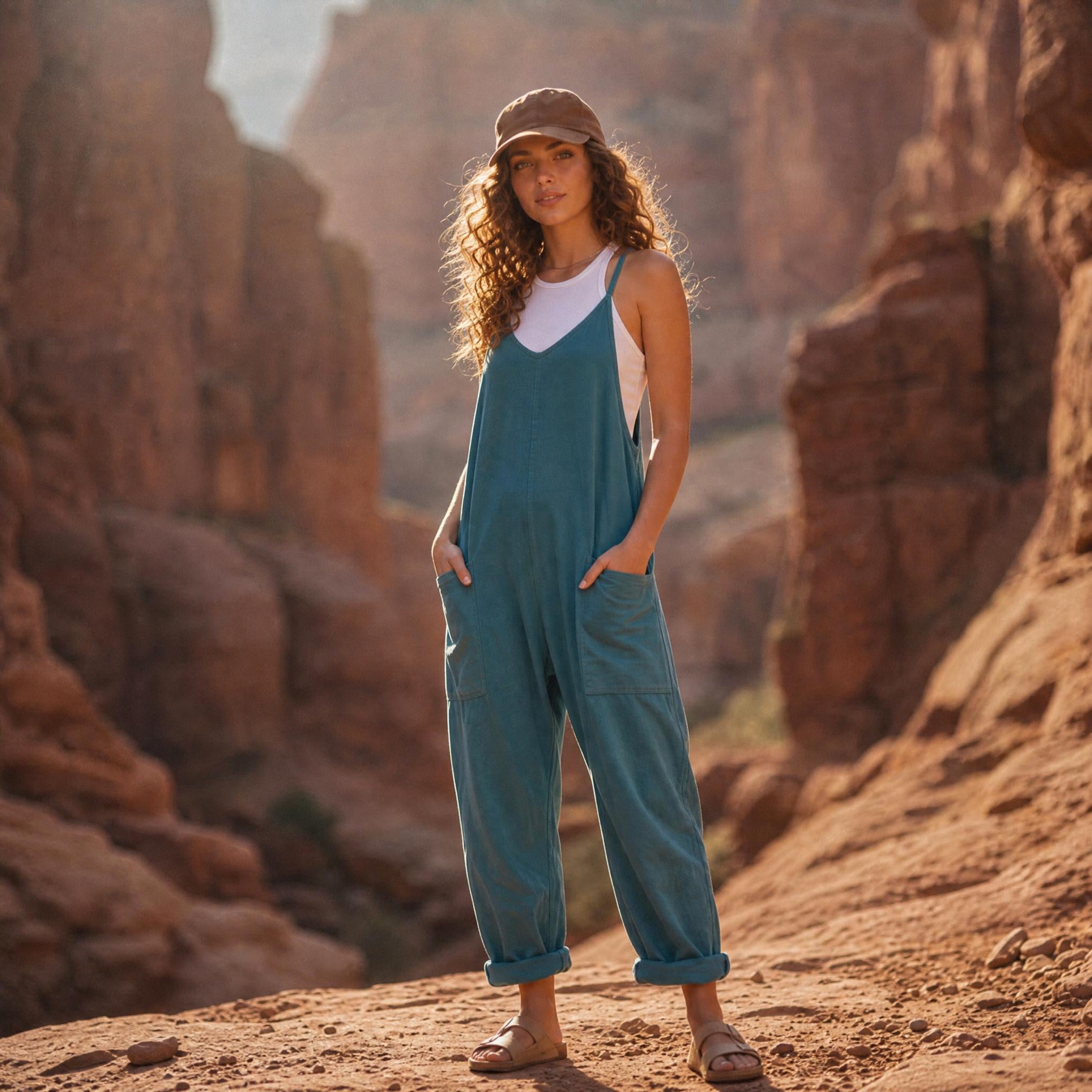 Desert Breeze Relaxed Pocket Jumpsuit