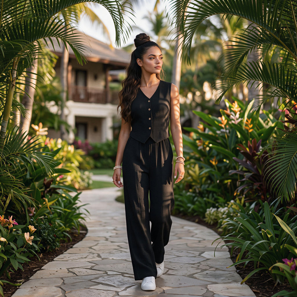 Coastal Ease Textured Two-Piece Lounge Set