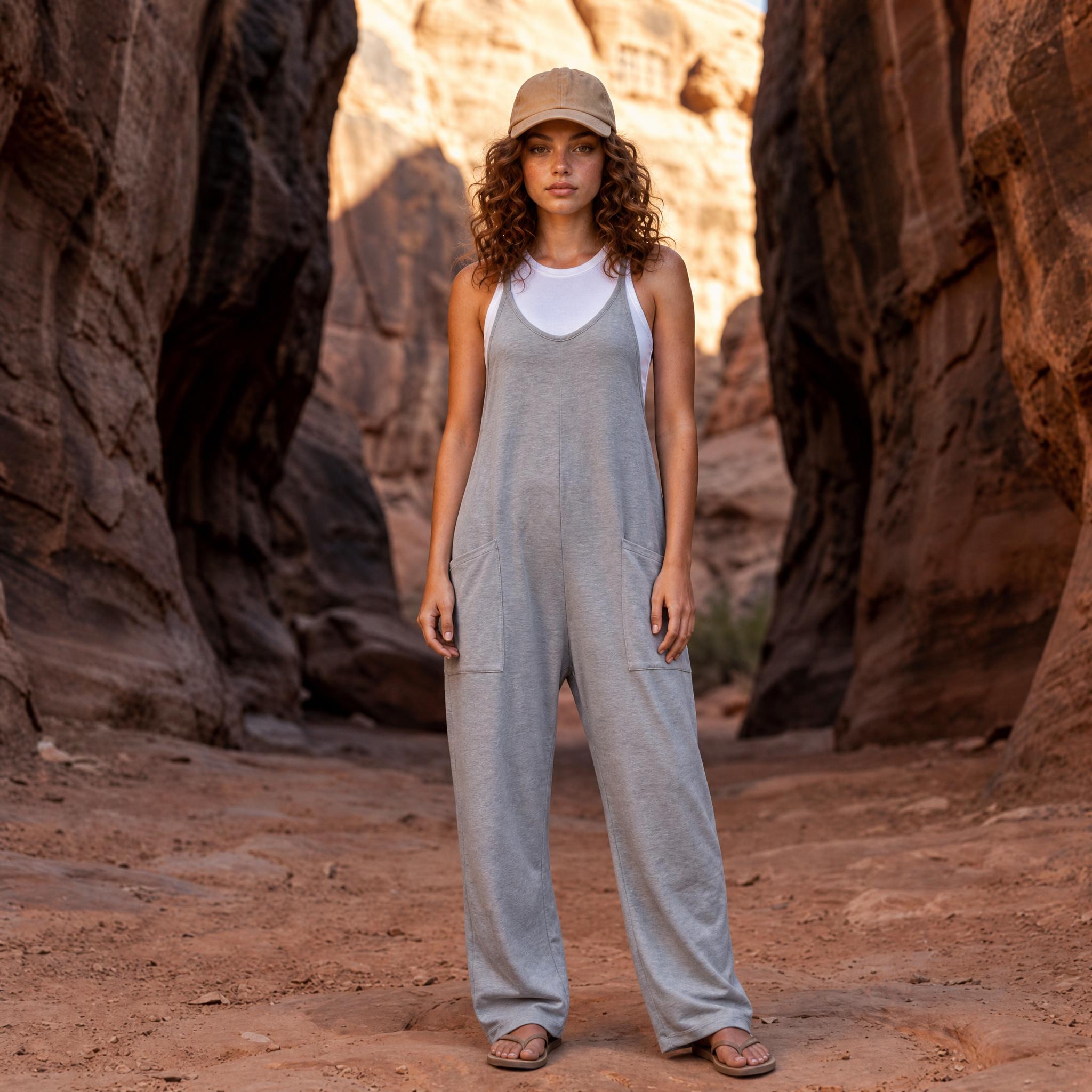 Desert Breeze Relaxed Pocket Jumpsuit