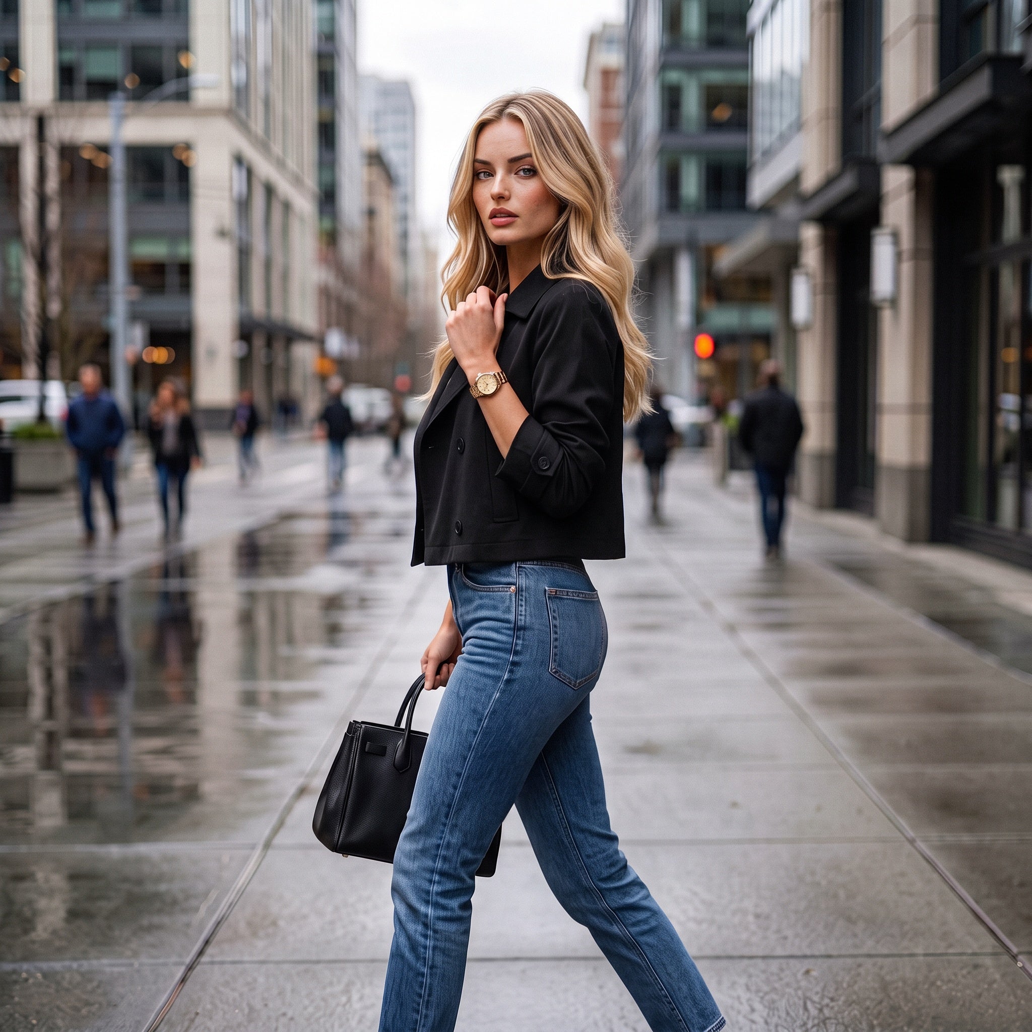 City Chic Cropped Trench Jacket