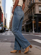 Vintage Wash High-Rise Wide Leg Jeans