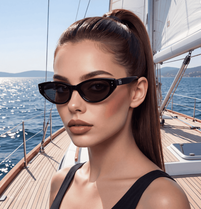 Classic Oval Frame Sunglasses