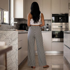 Coastal Breeze Striped Wide-Leg Pants