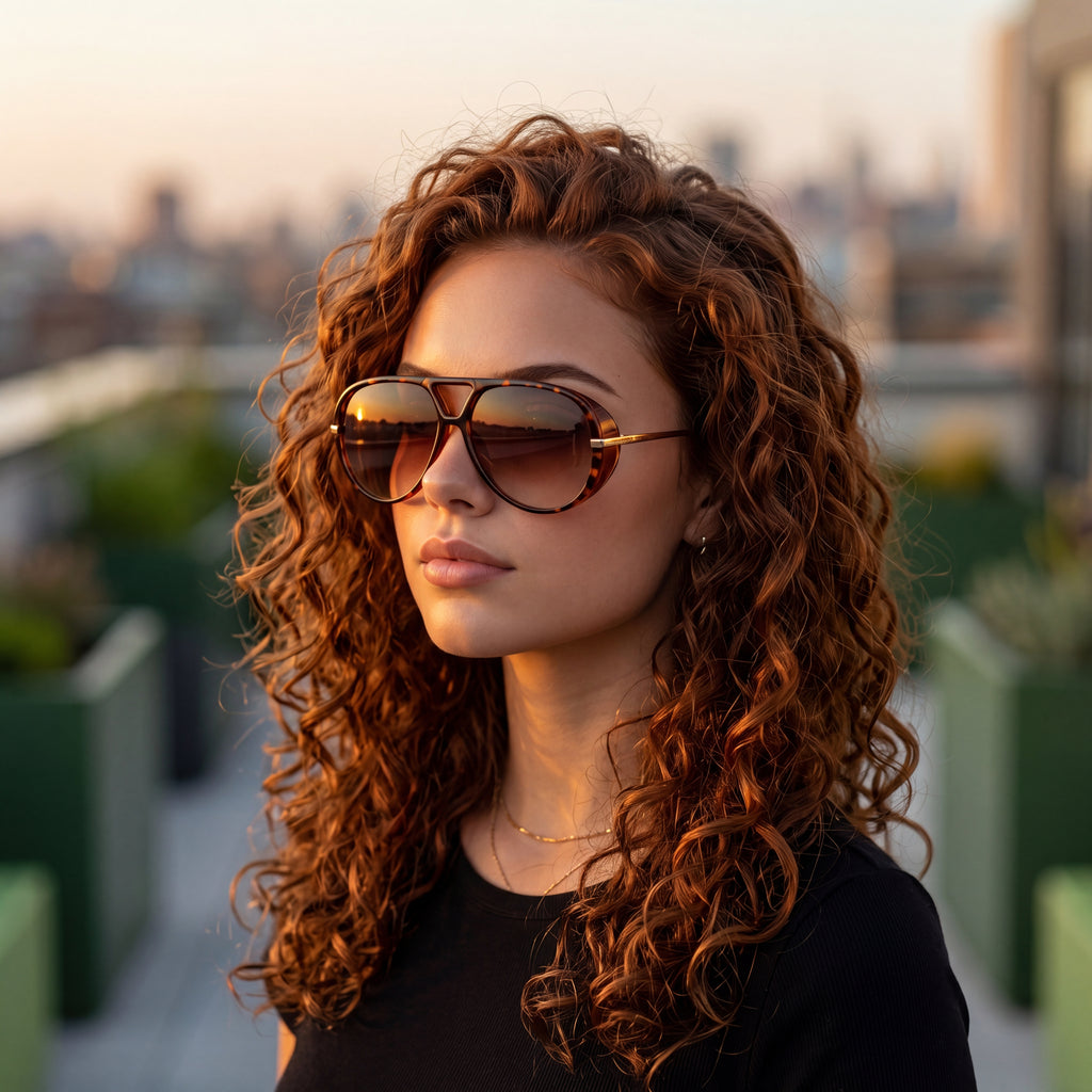 Luxe Oversized Aviator Sunglasses