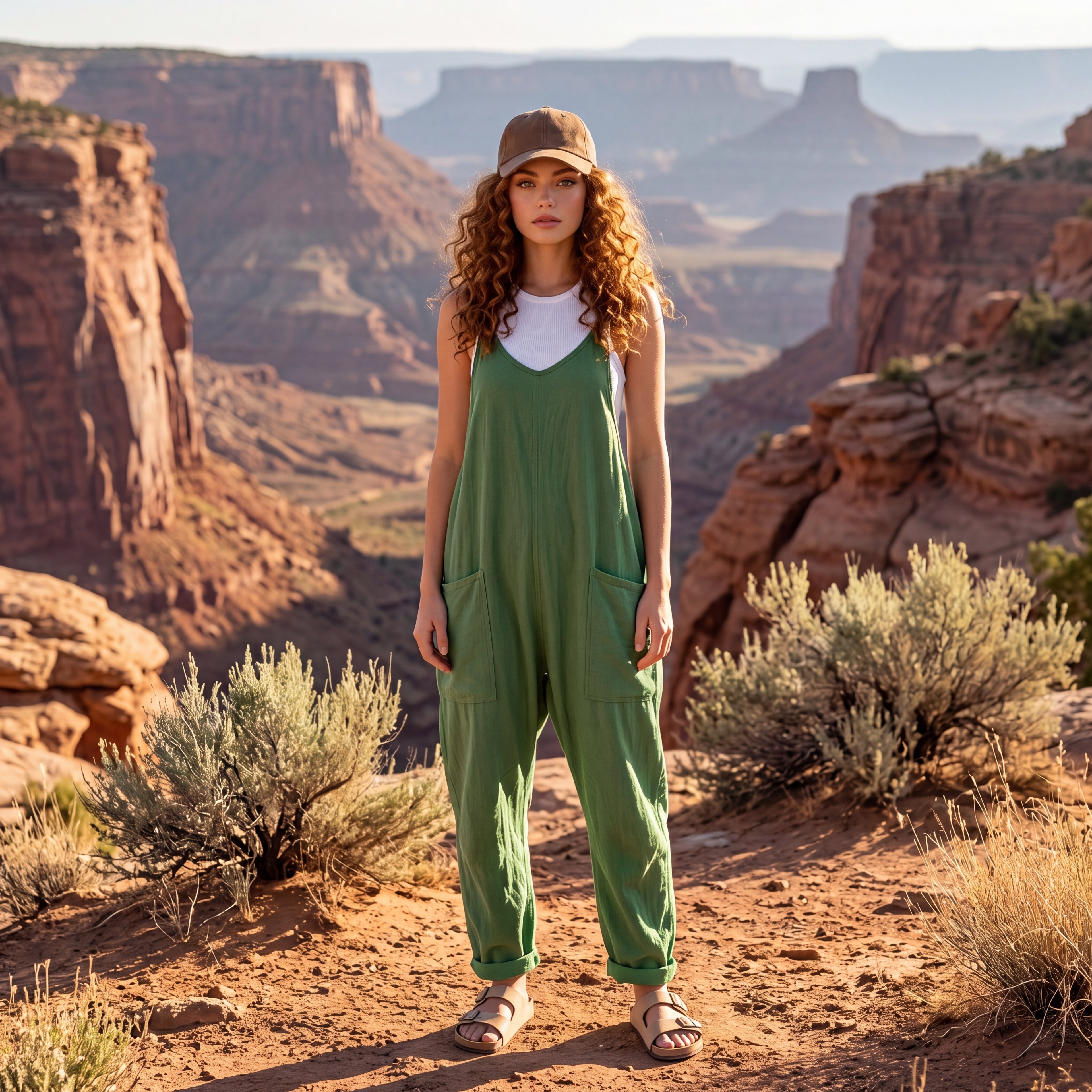 Desert Breeze Relaxed Pocket Jumpsuit